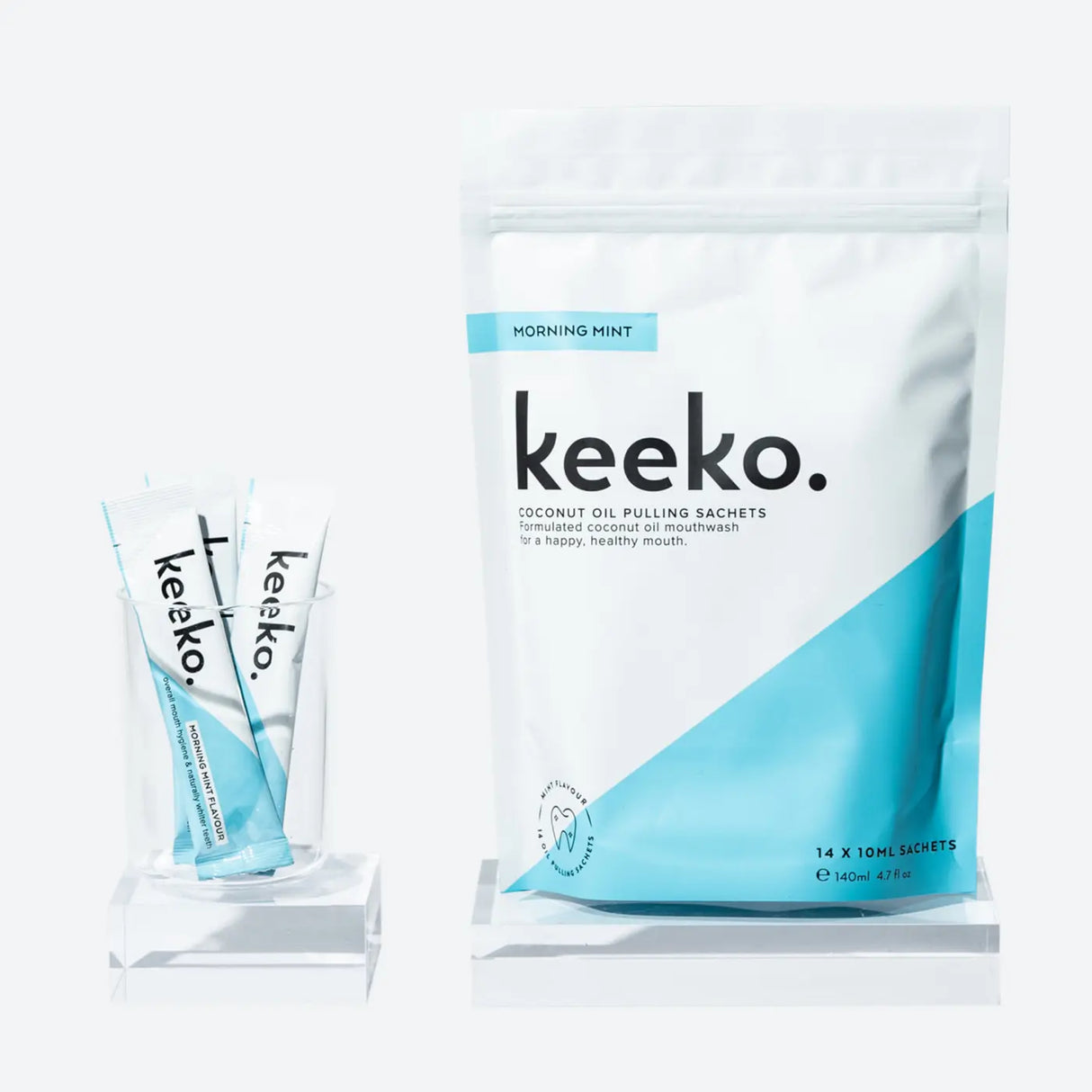 Keeko Morning Mint Oil Pulling Sachets Keeko Australia