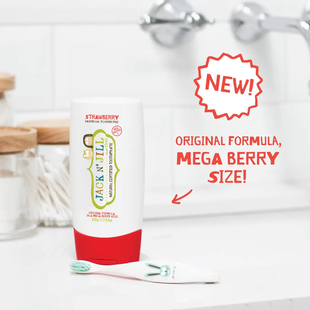 Jack N' Jill Mega Berry Natural Certified Toothpaste Strawberry 200g