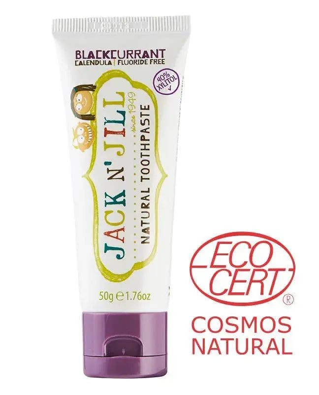 Jack N' Jill Natural Kids Fluoride Free Toothpaste - Blackcurrant 50g