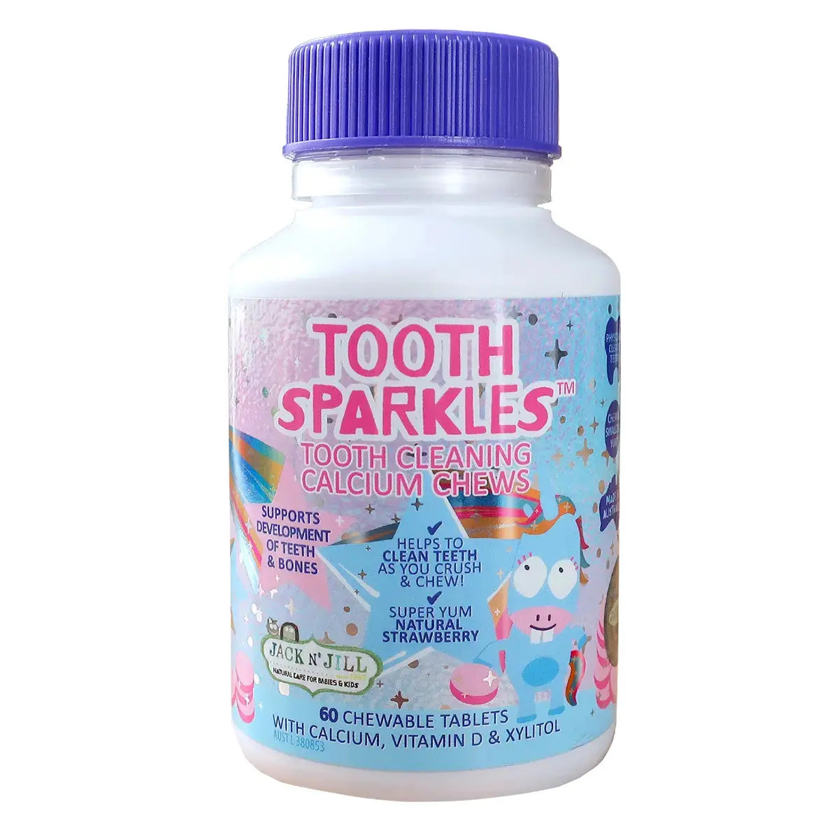 Jack N' Jill Tooth Sparkles 60 pack - Tooth Cleaning chews