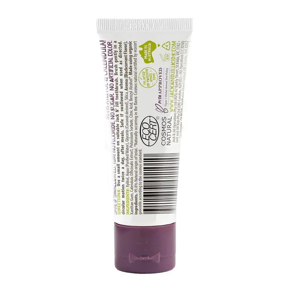 Jack N' Jill Natural Kids Fluoride Free Toothpaste - Blackcurrant 50g