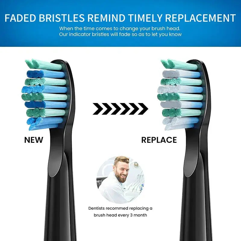 Seago Electric Toothbrush Head Replacement 10 Pack SEAGO