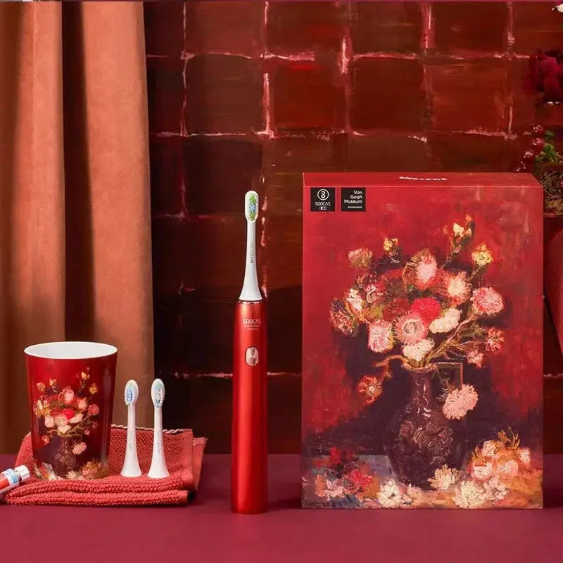 SOOCAS X3U Electric Toothbrush Van Gogh Red Package