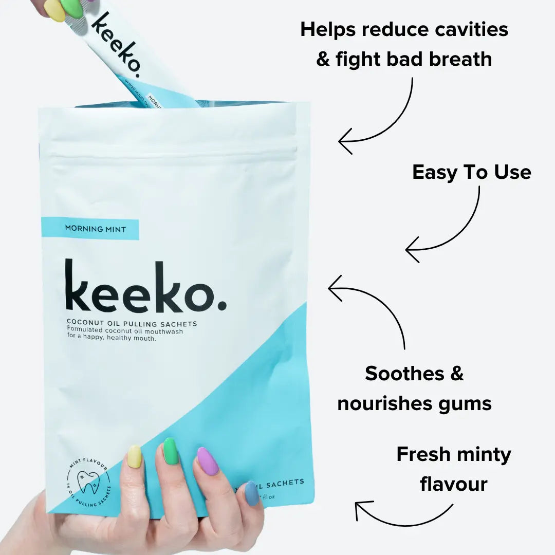 Keeko Morning Mint Oil Pulling Sachets Keeko Australia