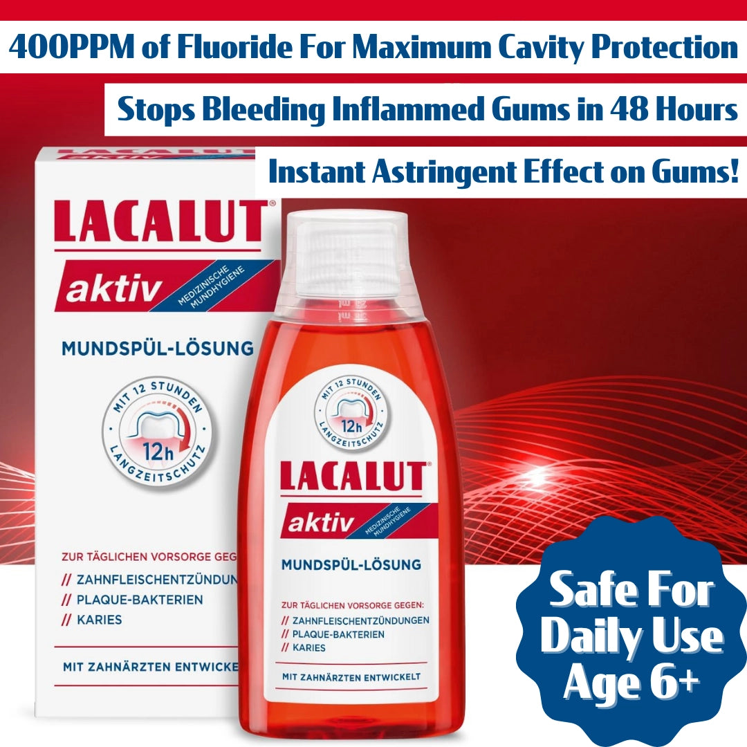 LACALUT Aktiv Anti-Gingivitis Gum Repair Mouthwash 300ml