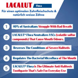 LACALUT Flora Toothpaste - Fresh Breath, Anti Halitosis