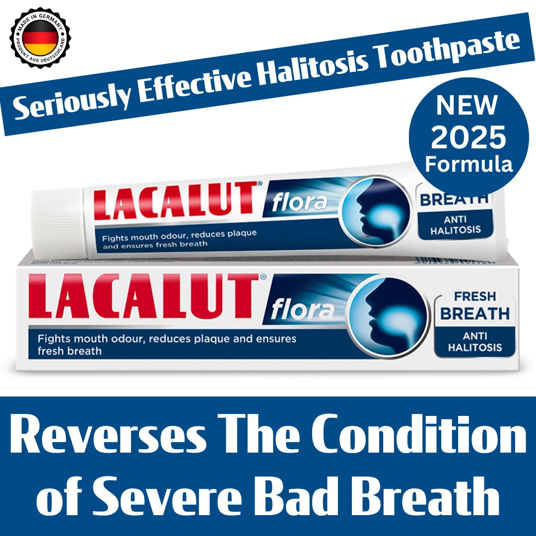 LACALUT Flora Toothpaste - Fresh Breath, Anti Halitosis