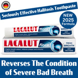 LACALUT Flora Toothpaste - Fresh Breath, Anti Halitosis