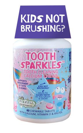 Jack N' Jill Tooth Sparkles 60 pack - Tooth Cleaning chews Jack N' Jill Kids