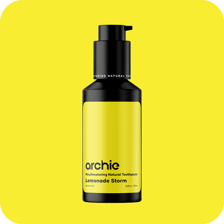 Archie Natural Toothpaste with Hydroxyapatite - Lemonade Storm Flavour