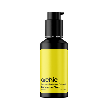 Archie Natural Toothpaste with Hydroxyapatite - Lemonade Storm pump bottle
