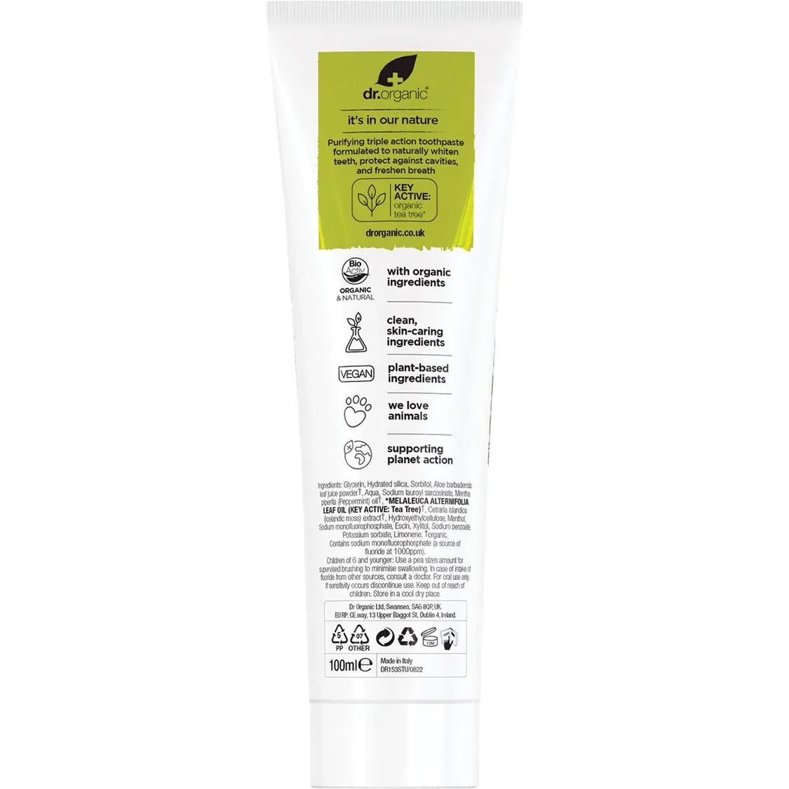 Dr Organic Tea Tree Toothpaste – 100ml
