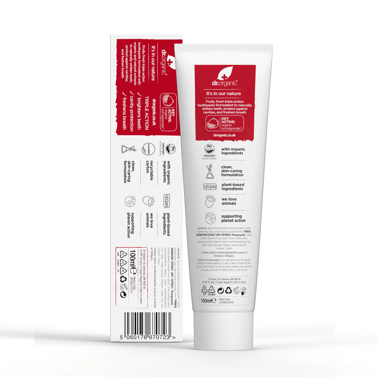 Dr Organic Pomegranate Toothpaste – 100m