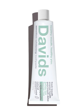 Davids Sensitive + Whitening Nano-Hydroxyapatite Premium Natural Toothpaste - Peppermint