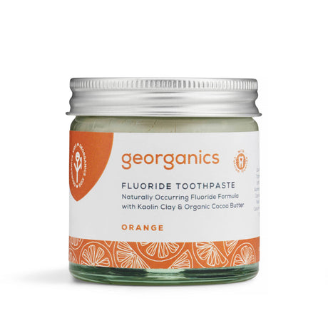 Georganics Natural and Organic Fluoride Toothpaste - Orange