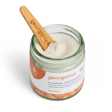 Georganics Natural and Organic Fluoride Toothpaste - Orange powder