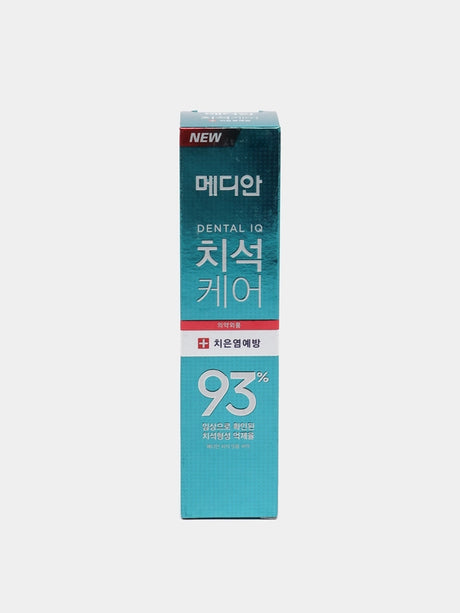 Median toothpaste product box on a white background.