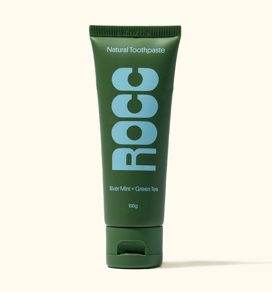 ROCC Natural Toothpaste, River Mint + Green Tea