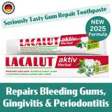 LACALUT Aktiv Herbal Toothpaste - Gum Repair, Gingivitis Toothpaste