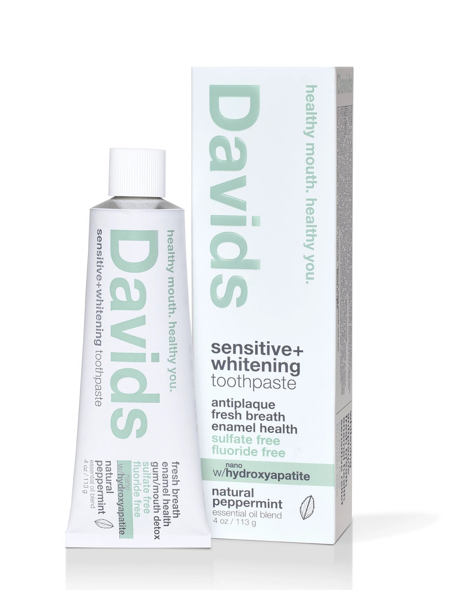 Davids Hydroxi Sensitive + Whitening Hydroxyapatite Toothpaste - Natural Peppermint