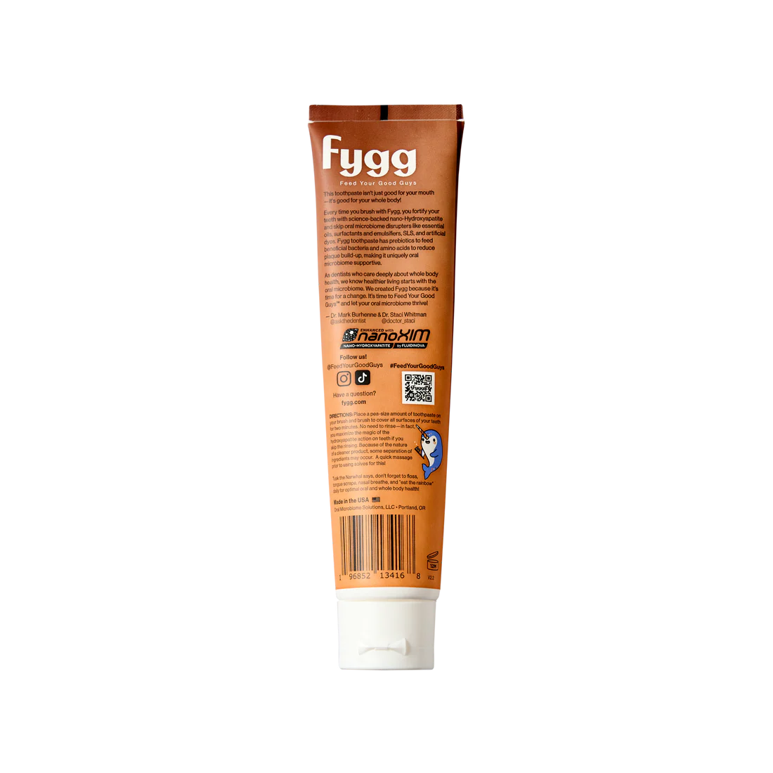 Fygg tube on a white background