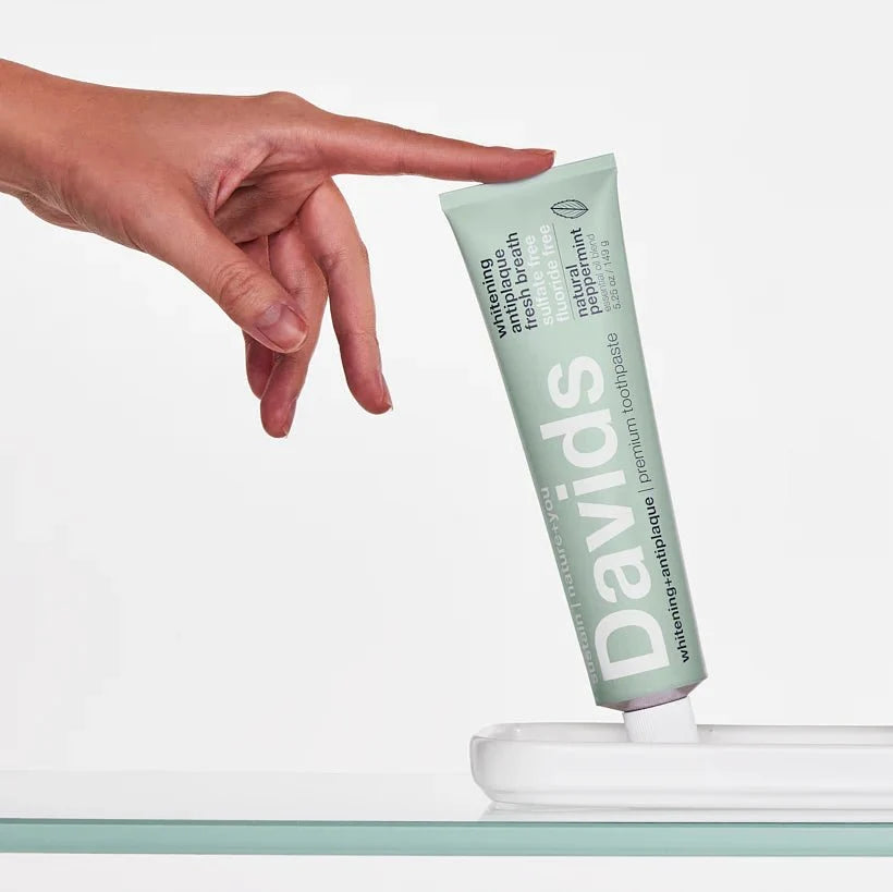 Davids Premium Peppermint Toothpaste – Natural Whitening & Antiplaque 149g
